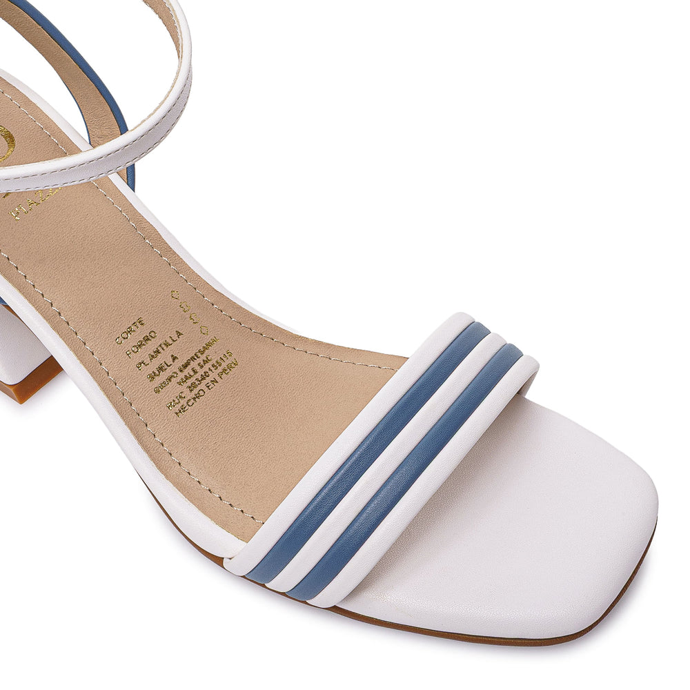 Sandalia D'Orsay Casual Blanco