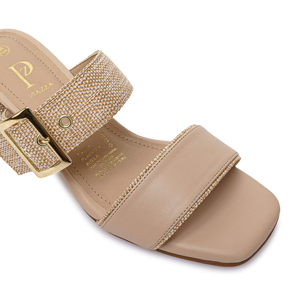 Sandalia D'Orsay Casual Beige