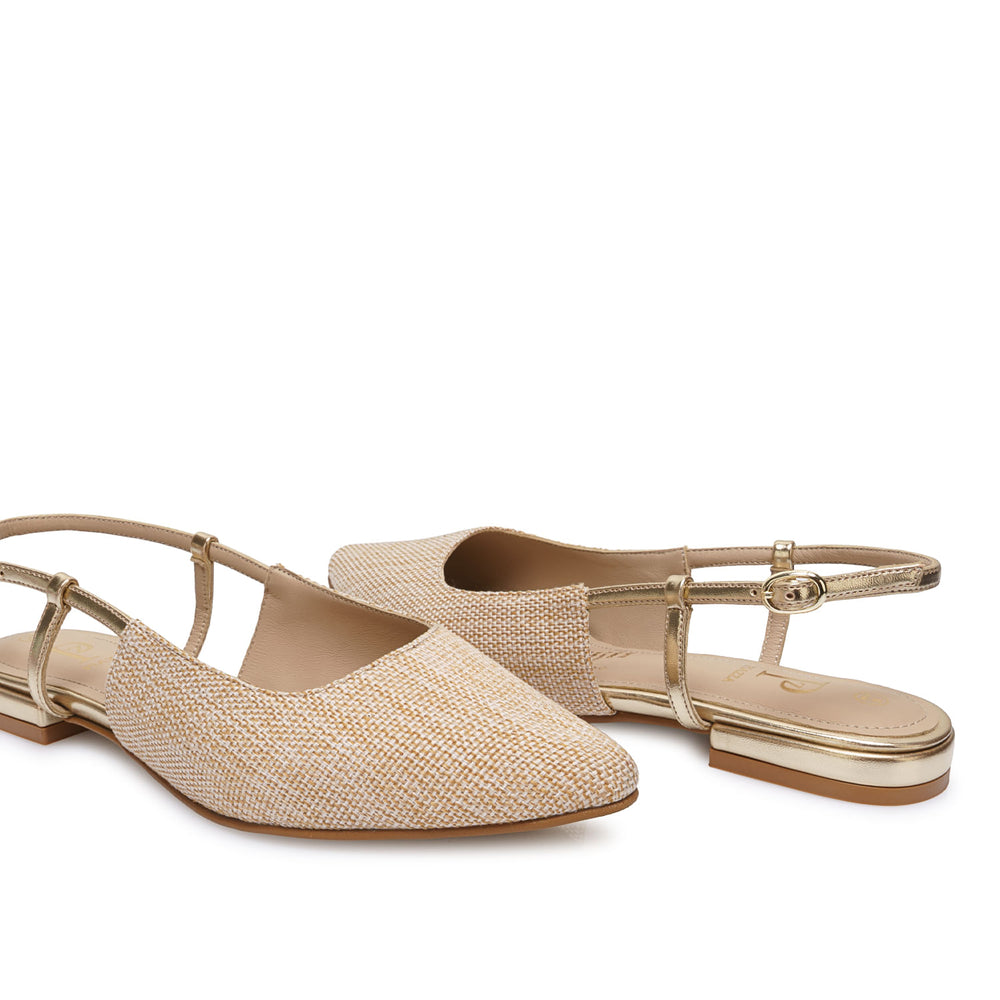 Zapato Stiletto Casual Beige