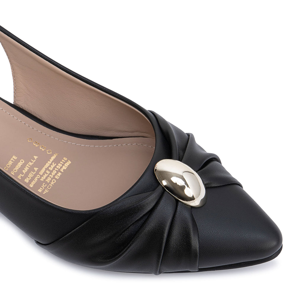 Zapato Stiletto Casual Negro