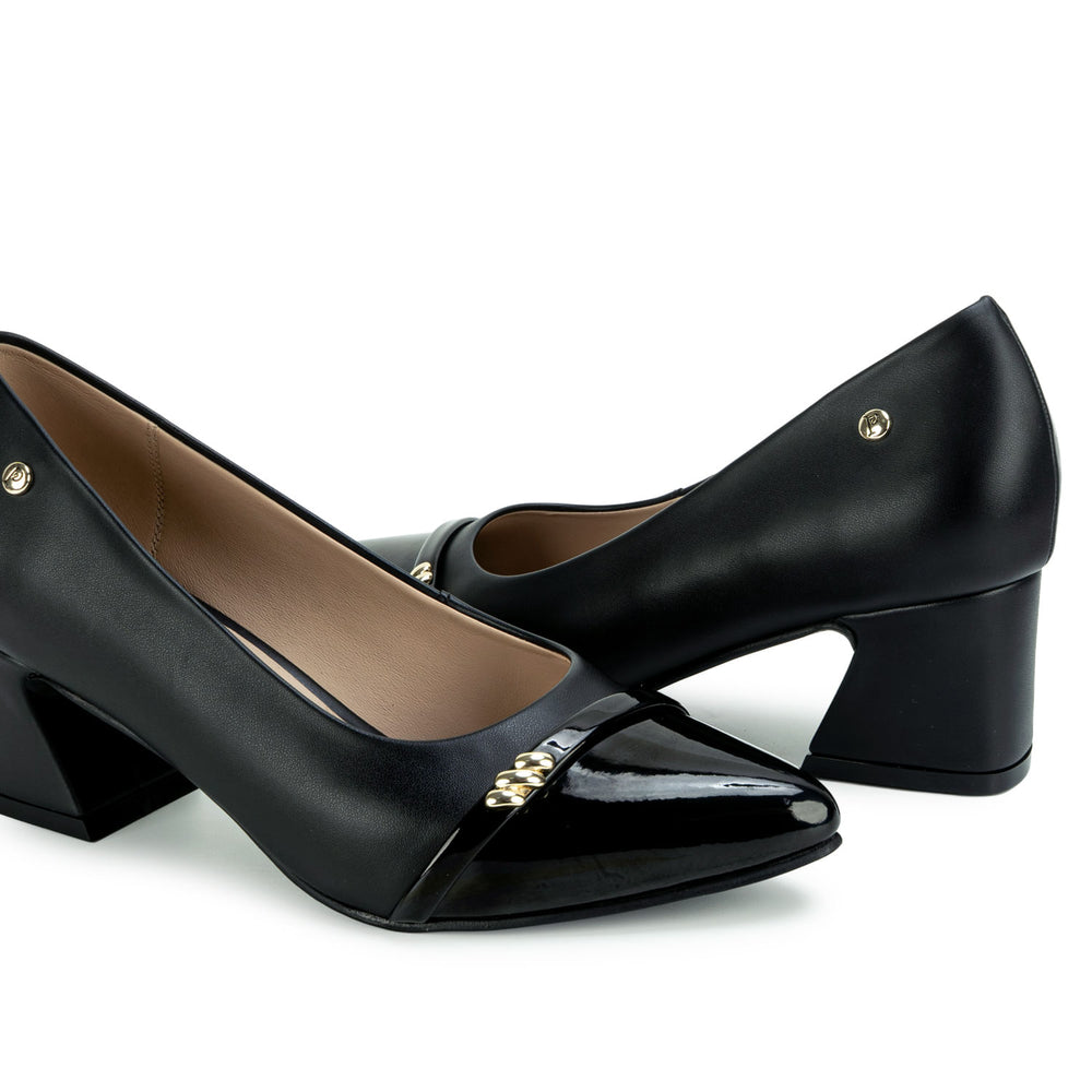 Zapato Stiletto Casual Negro