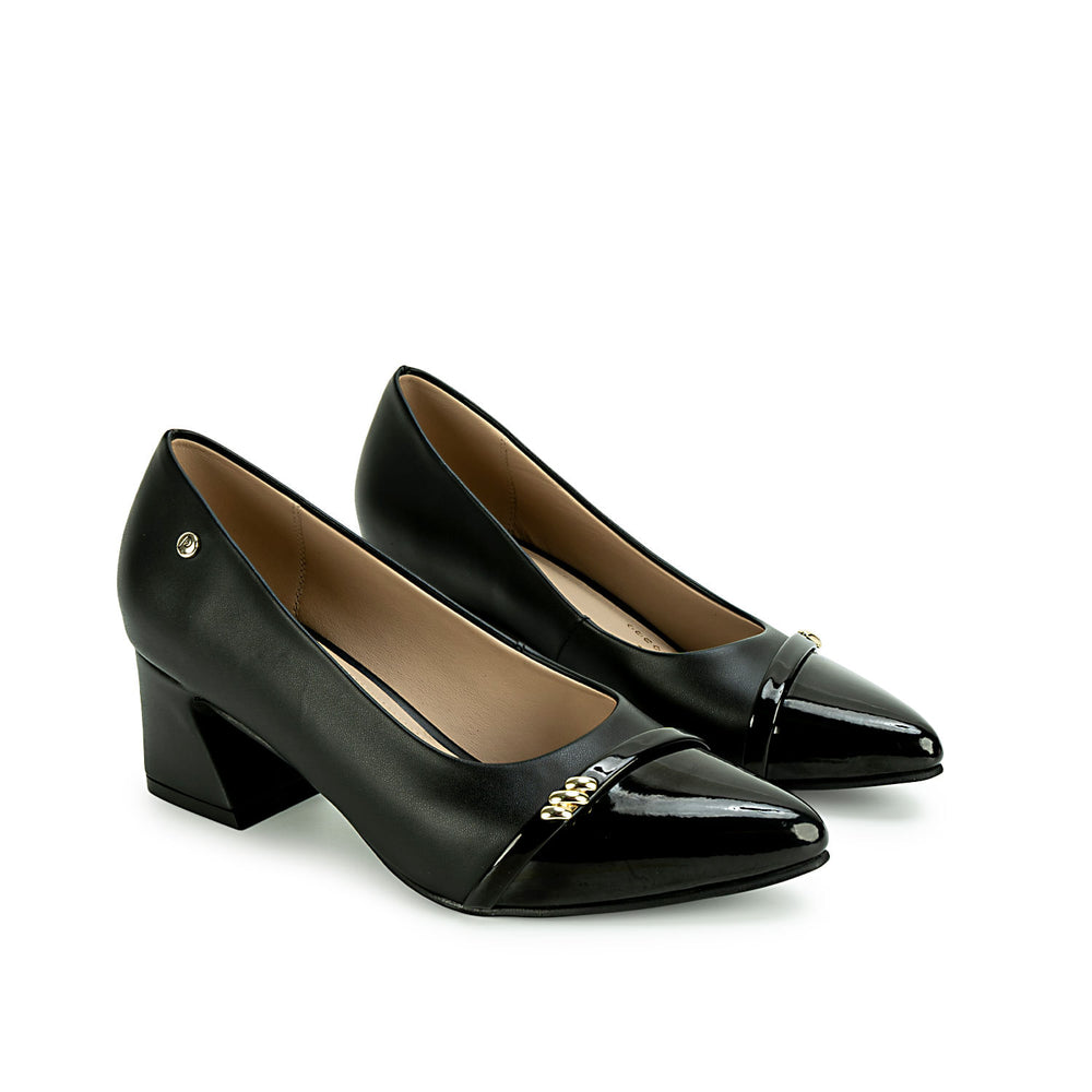 Zapato Stiletto Casual Negro