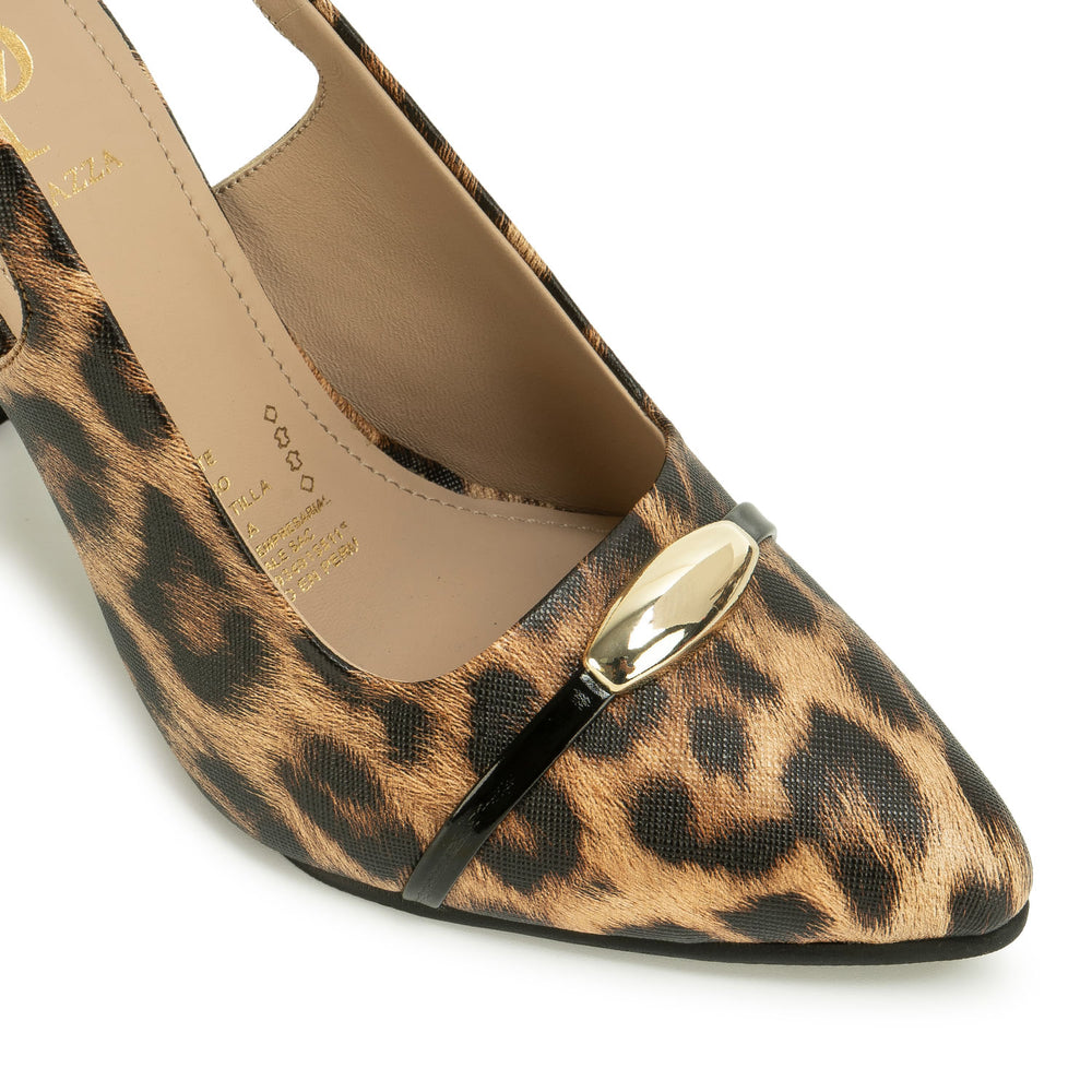 Zapato Stiletto Casual Cheeta