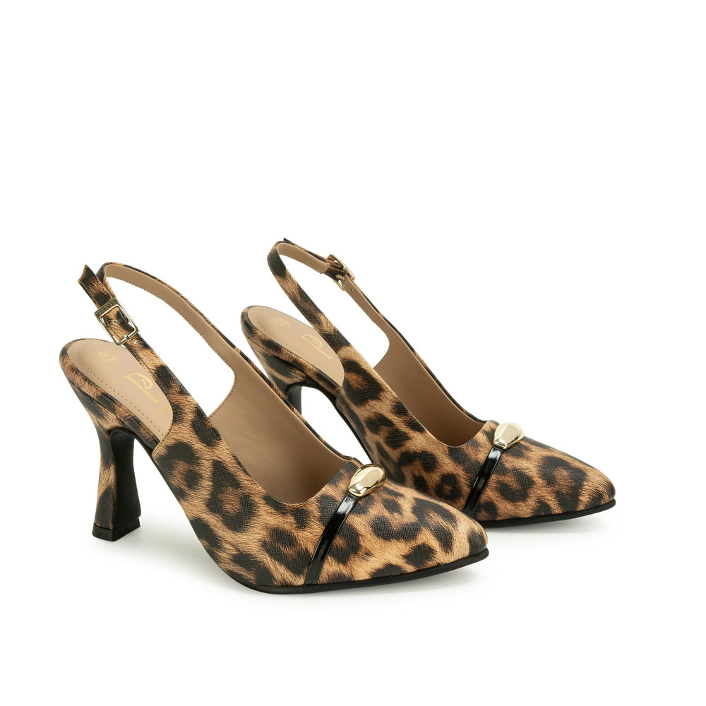 Zapato Stiletto Casual Cheeta