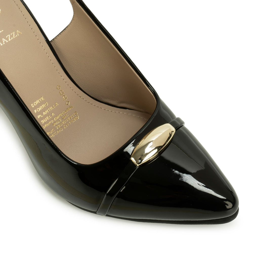 Zapato Stiletto Casual Negro