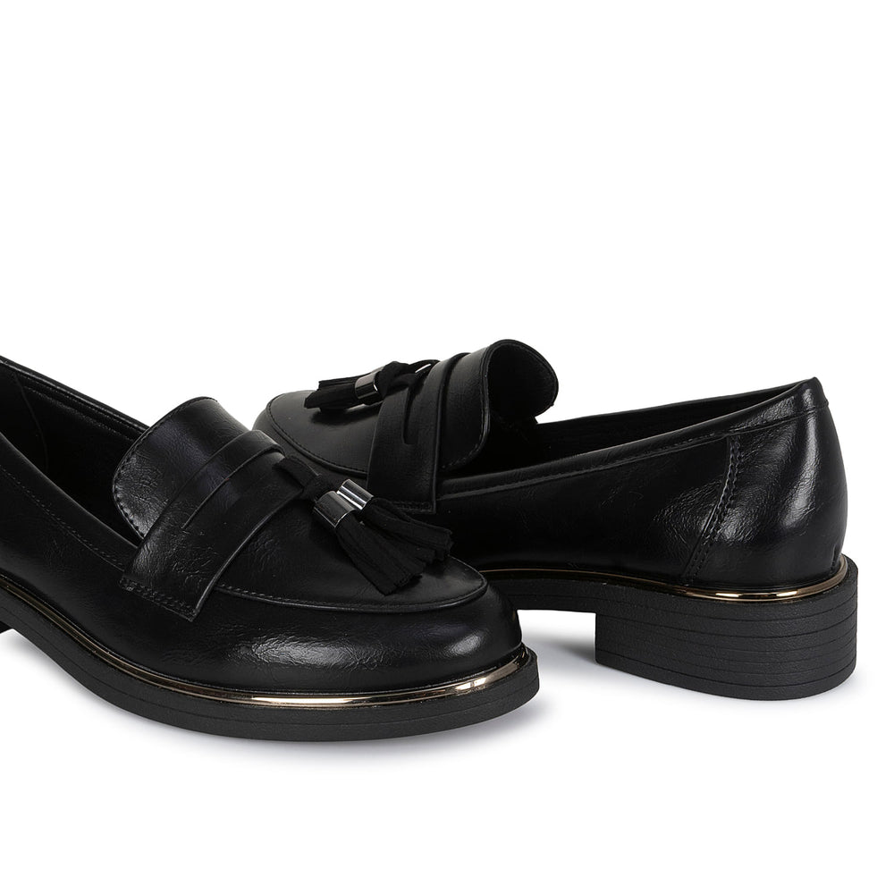 Zapato Mocasín Casual Negro Adv