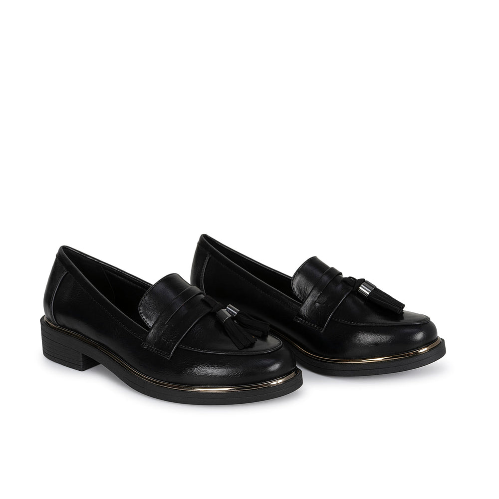 Zapato Mocasín Casual Negro Adv