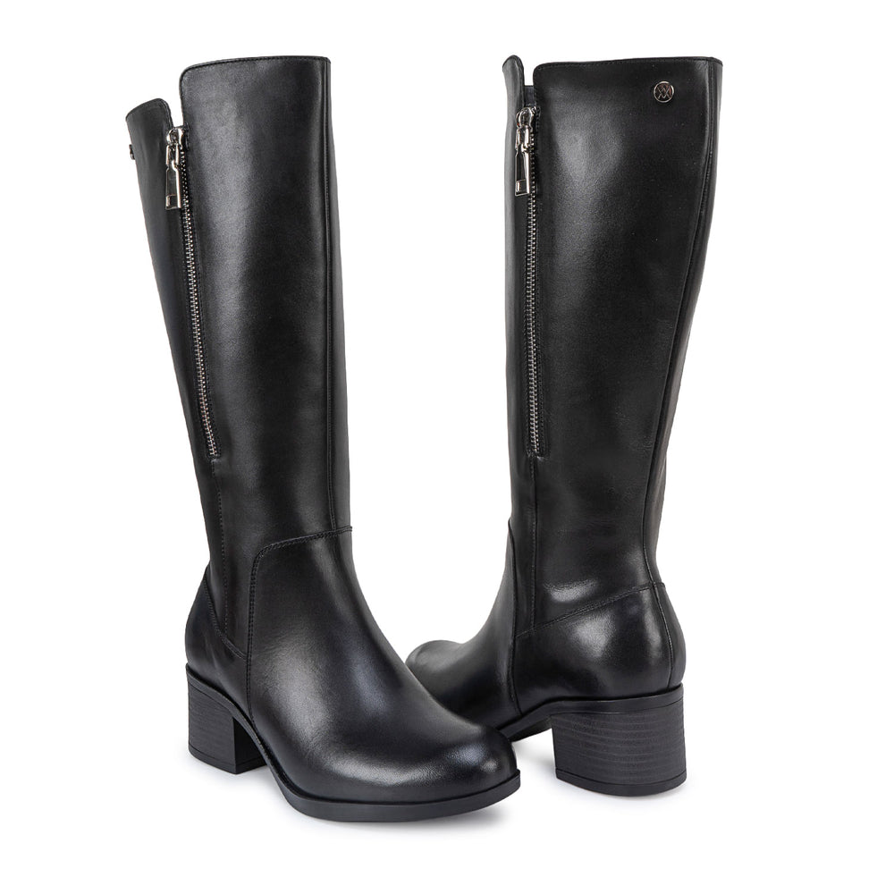 Bota Alta Jodhpur Casual Negro