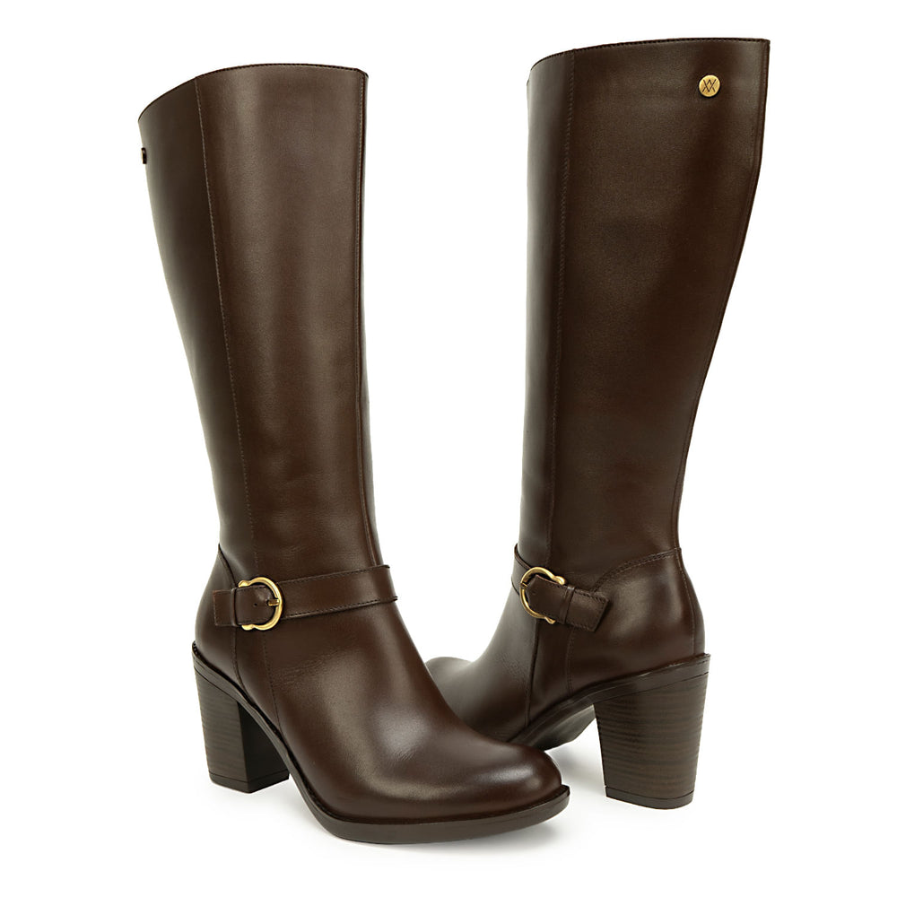 Bota Alta Jodhpur Casual Canela