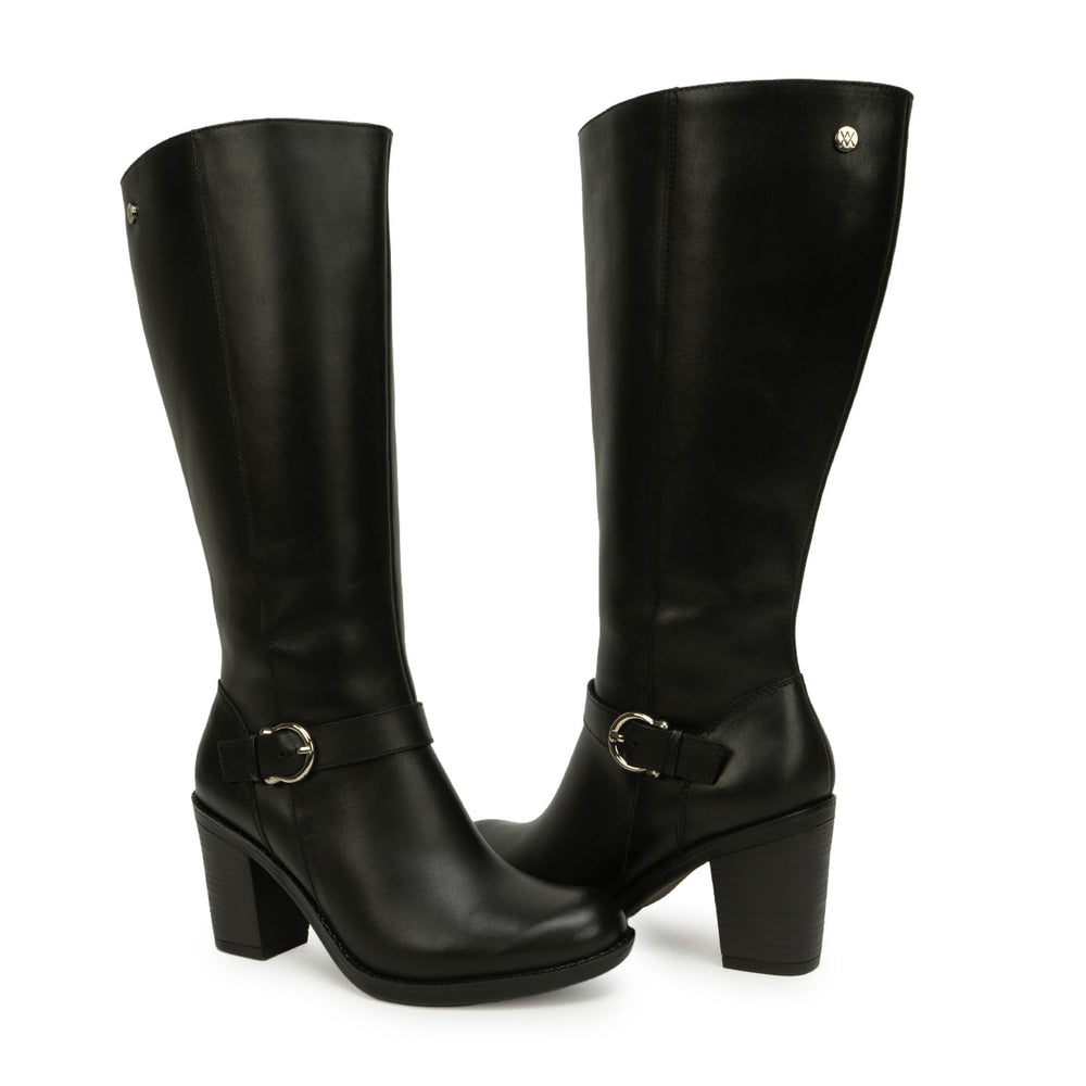 Bota Alta Jodhpur Casual Negro