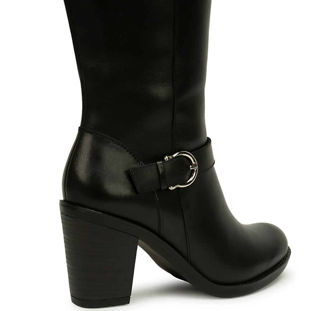 Bota Alta Jodhpur Casual Negro