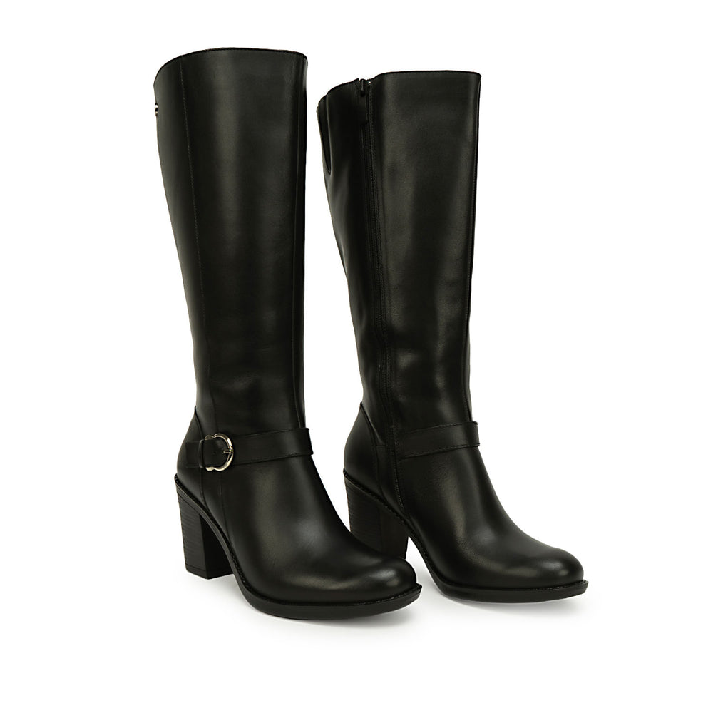 Bota Alta Jodhpur Casual Negro
