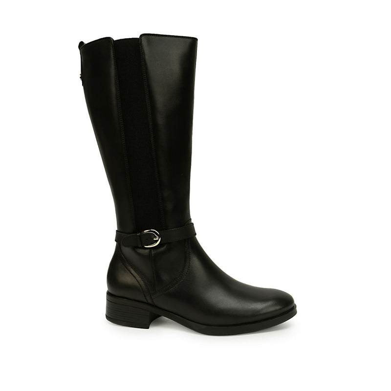 Bota Alta Casual Negro