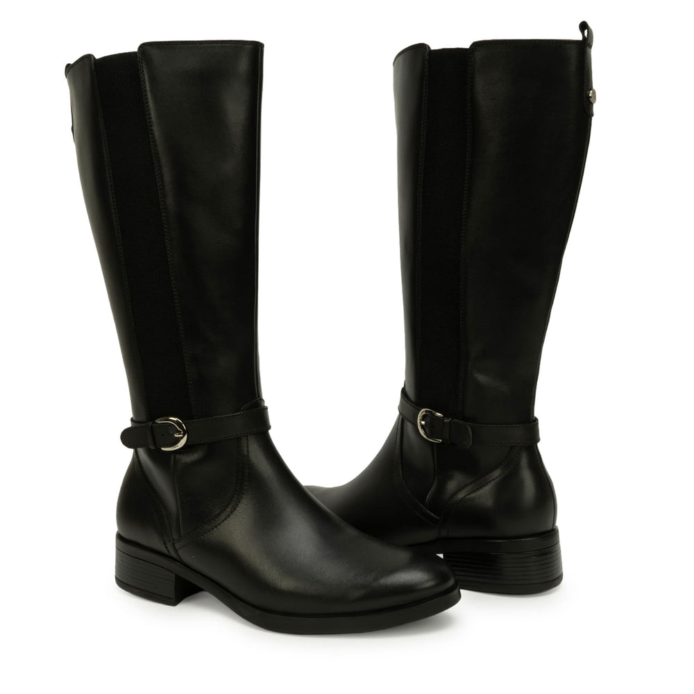 Bota Alta Casual Negro