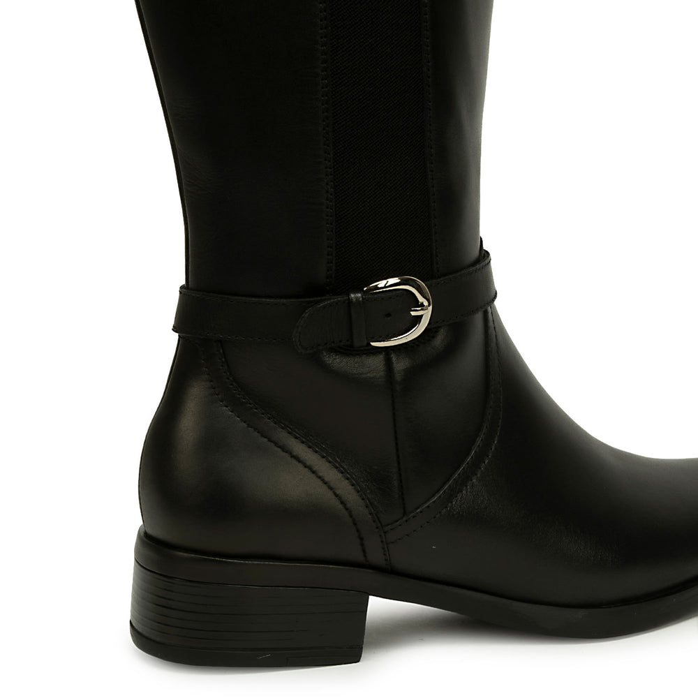 Bota Alta Casual Negro