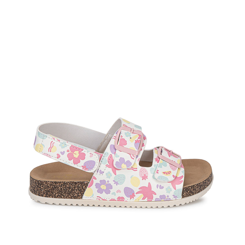 Sandalia Strap Casual Blan/Ros