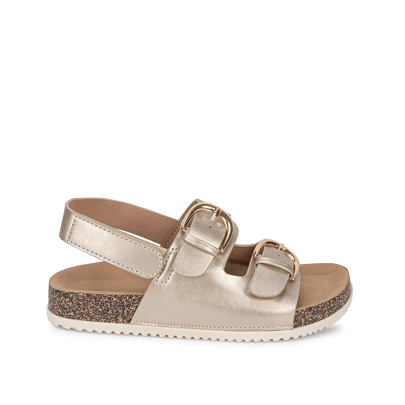 Sandalia Strap Casual Dorado