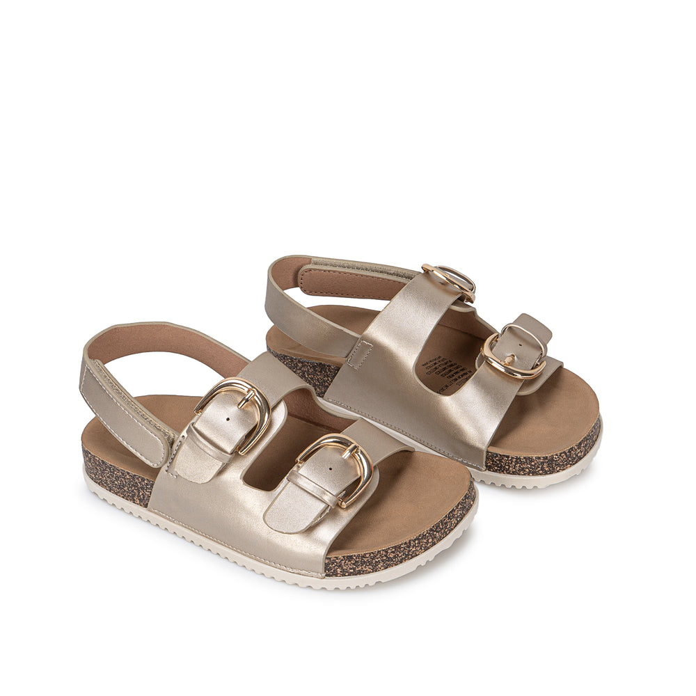 Sandalia Strap Casual Dorado