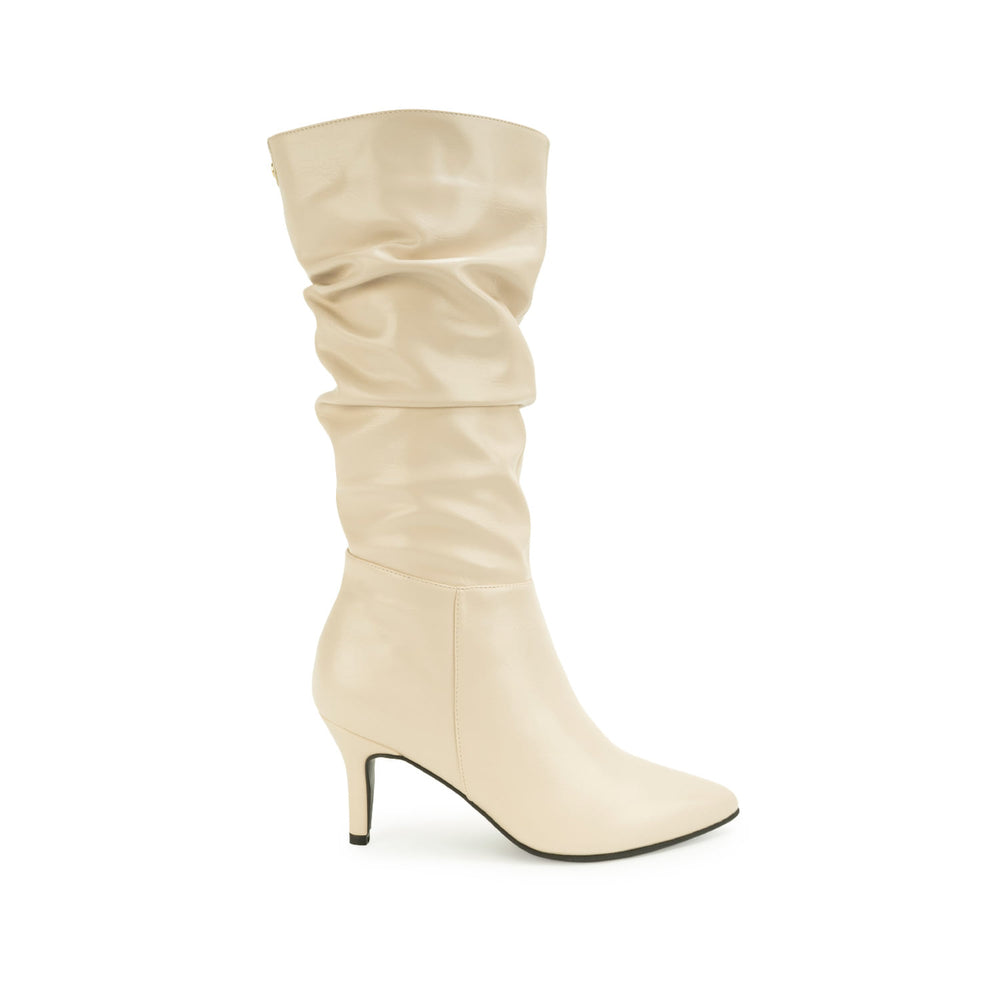 Bota Alta Basico Casual Hueso