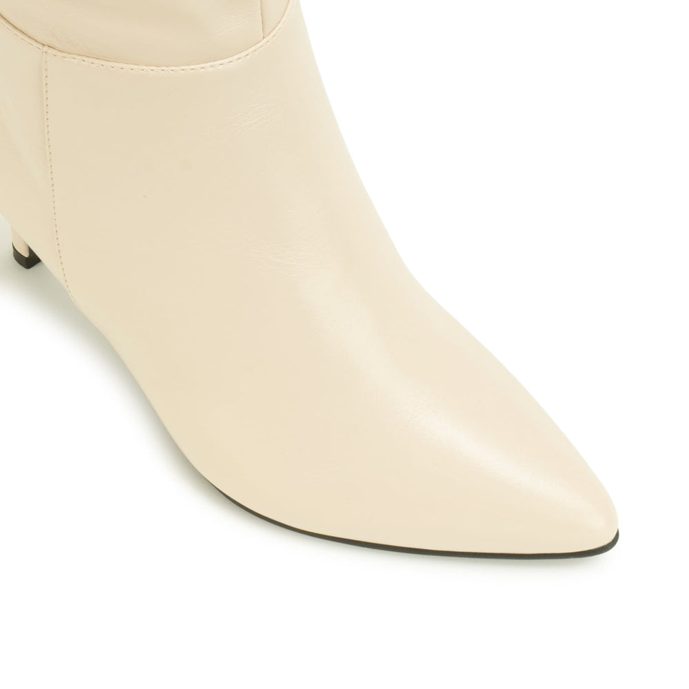 Bota Alta Basico Casual Hueso