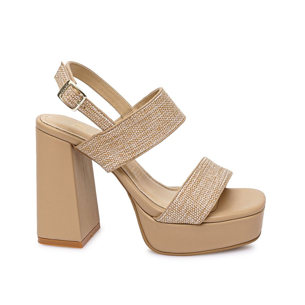 Sandalia D'orsay Casual Beige