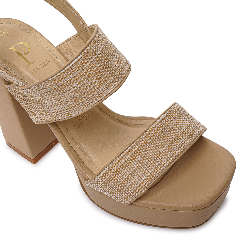Sandalia D'orsay Casual Beige