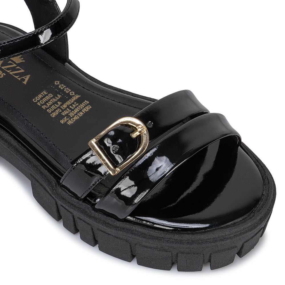 Sandalia D'Orsay Casual Negro