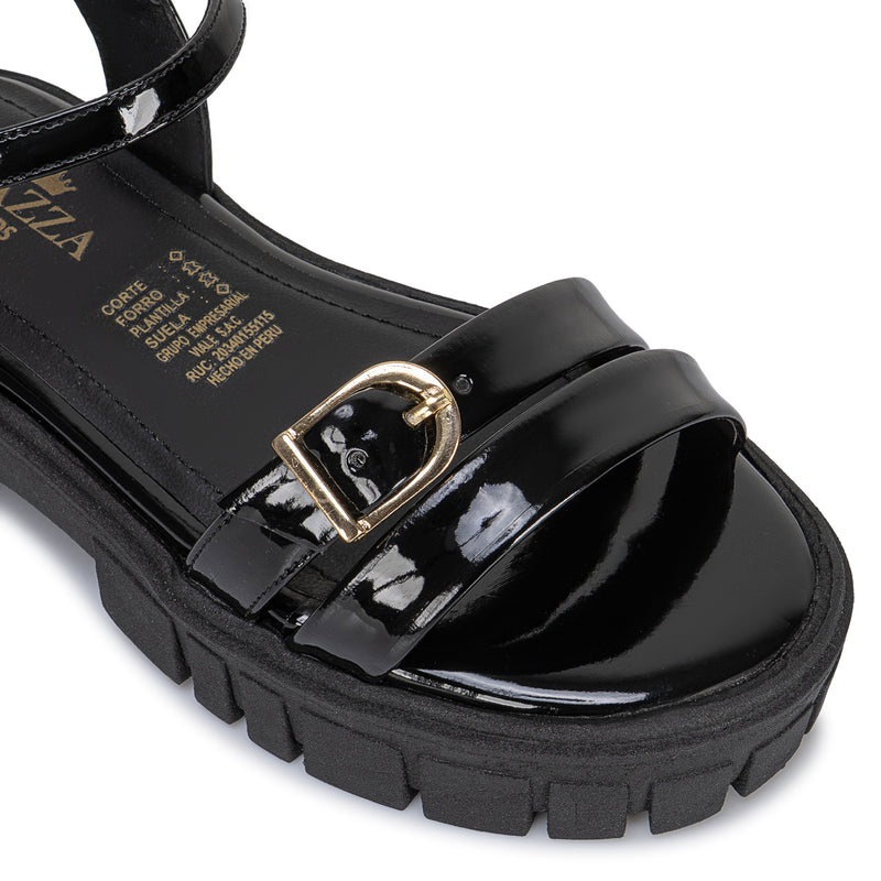 Sandalia D'Orsay Casual Negro