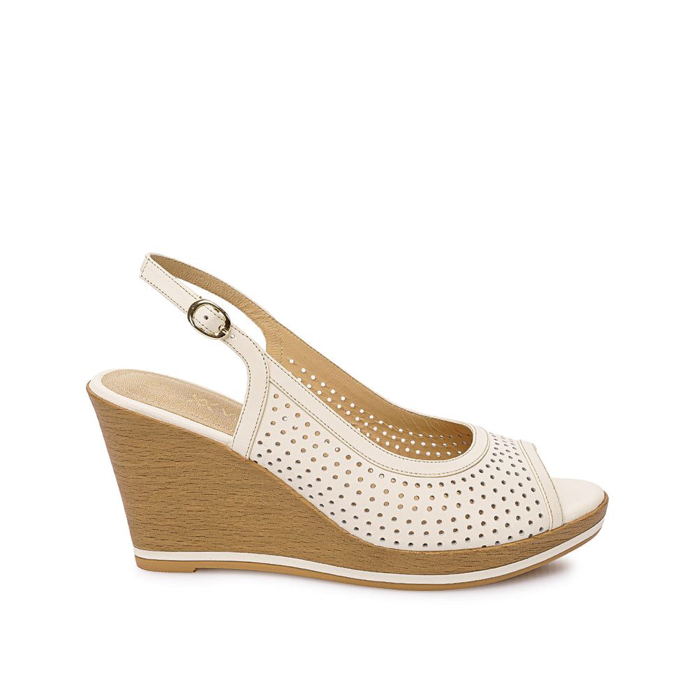 Sandalia Peep Toe Casual Azul