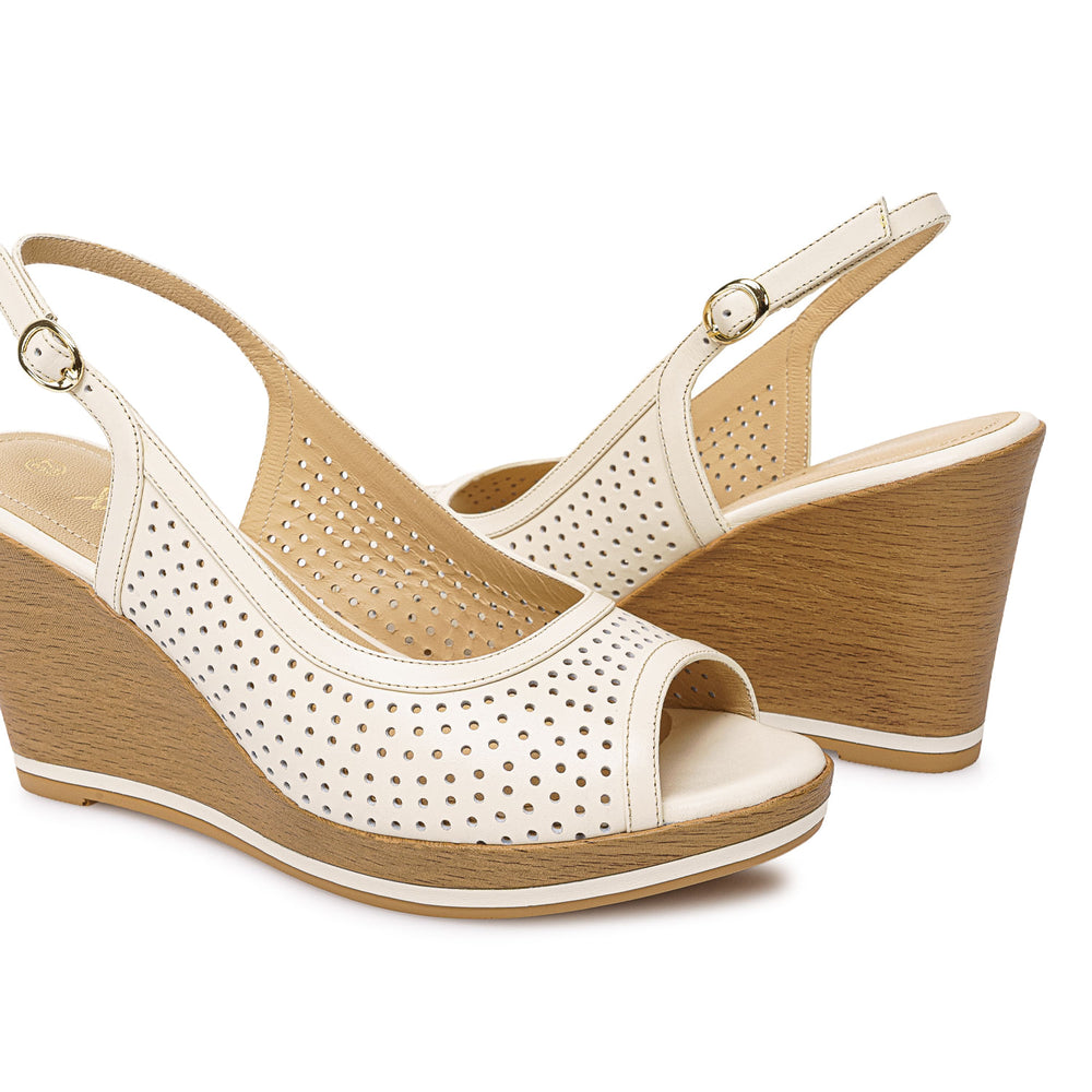 Sandalia Peep Toe Casual Azul