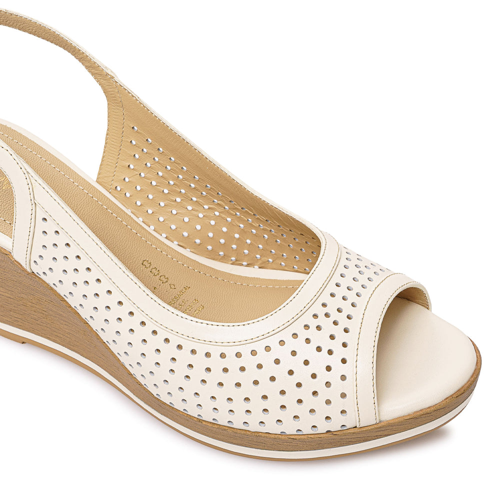 Sandalia Peep Toe Casual Azul