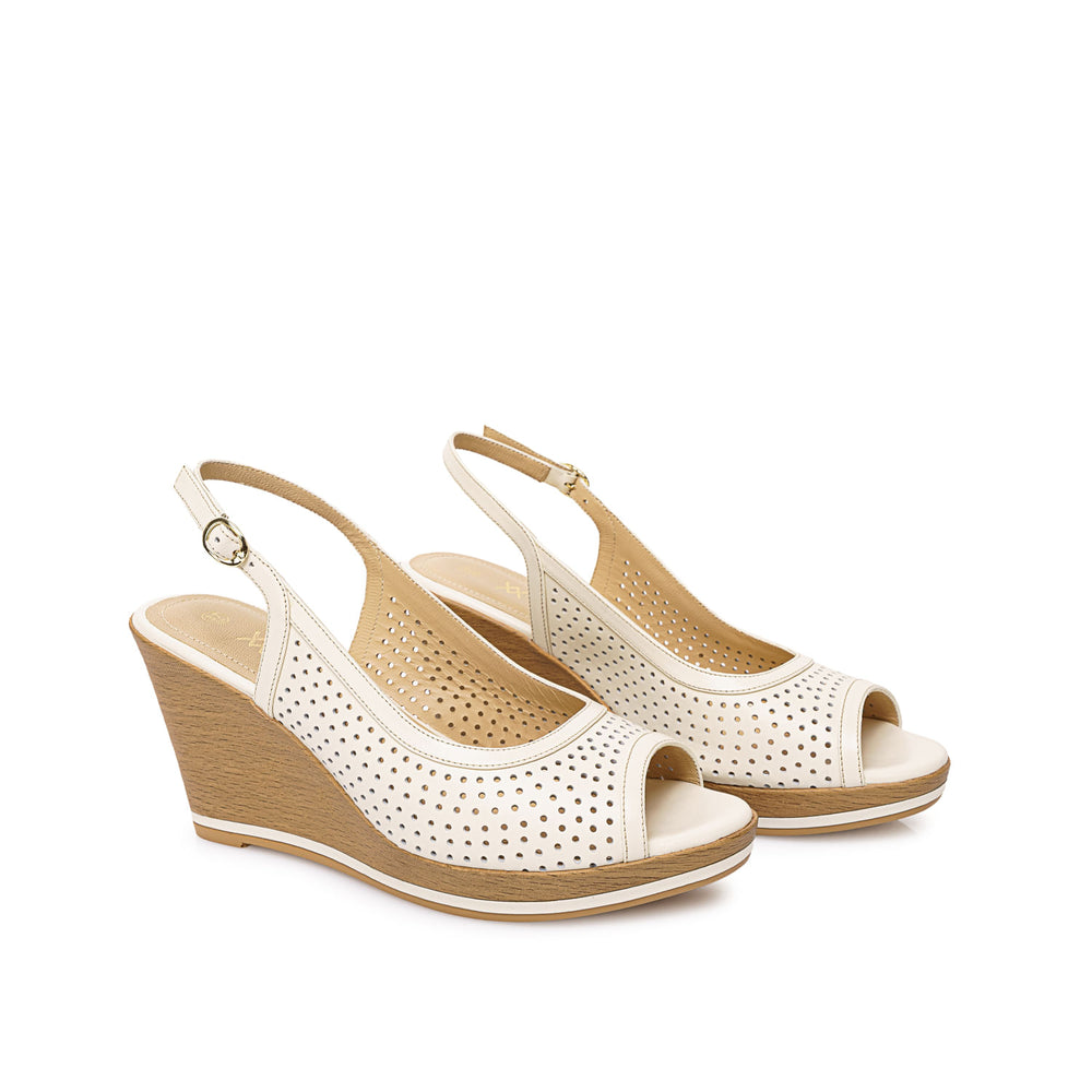 Sandalia Peep Toe Casual Azul