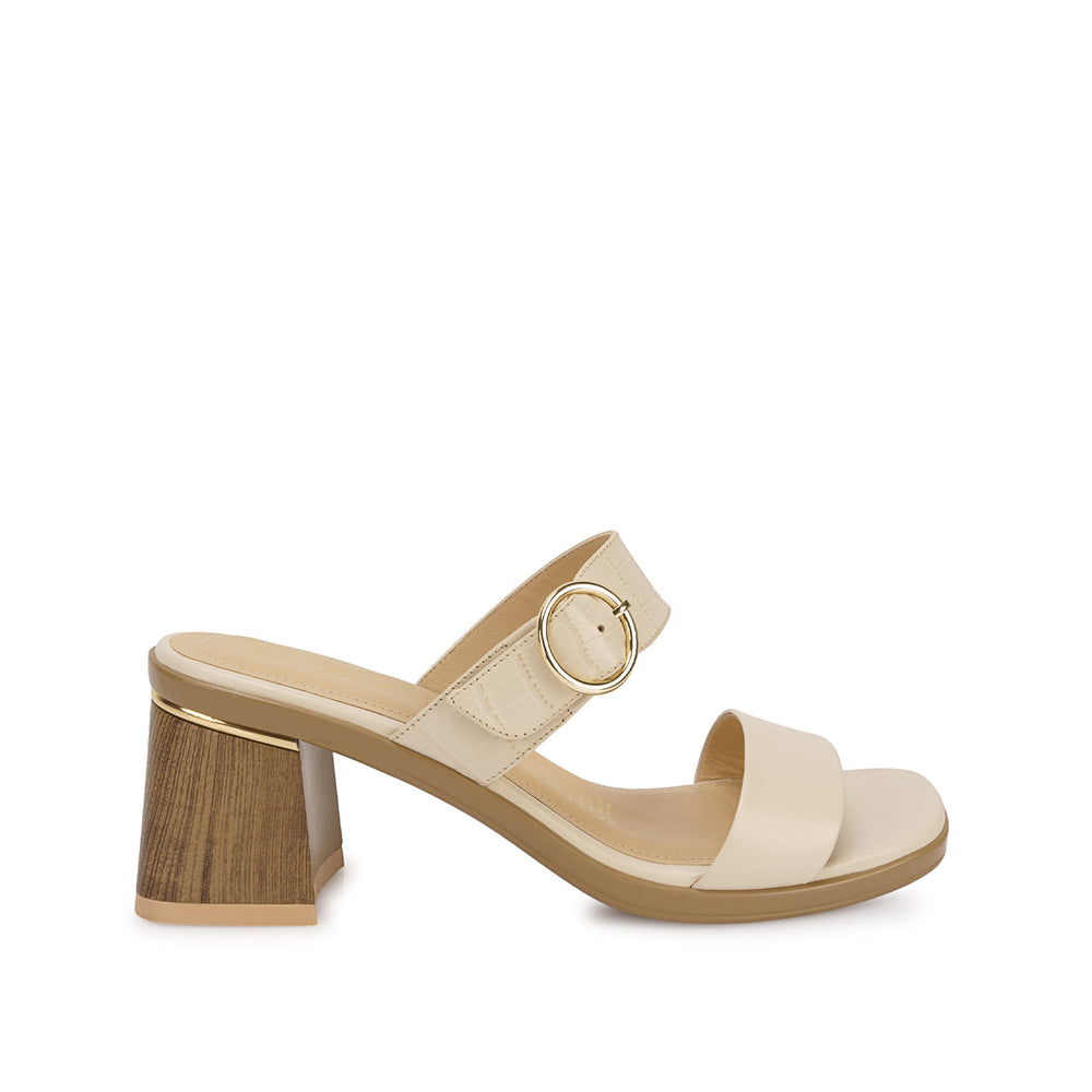 Sandalia Strap Casual Vainilla