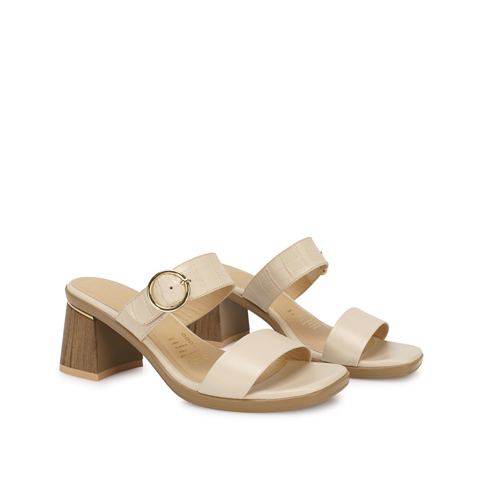 Sandalia Strap Casual Vainilla