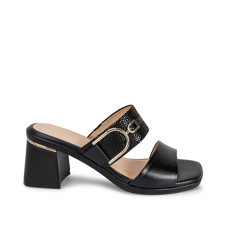 Sandalia Strap Casual Negro