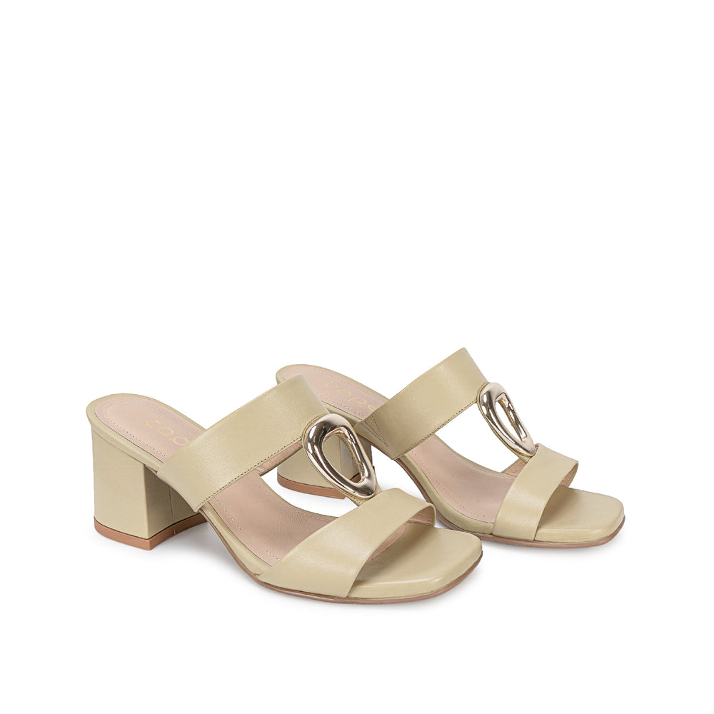 Sandalia Slide Casual Matcha