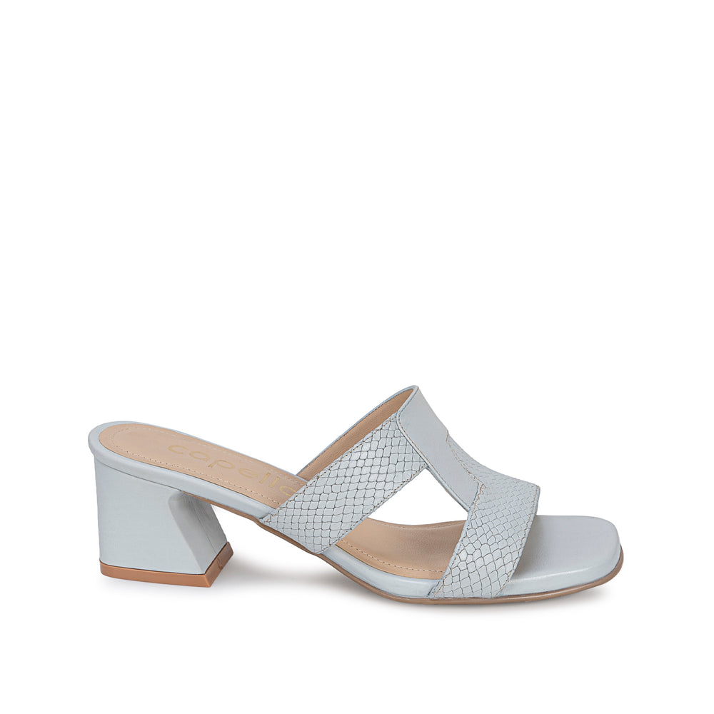 Sandalia Slide Casual Celeste