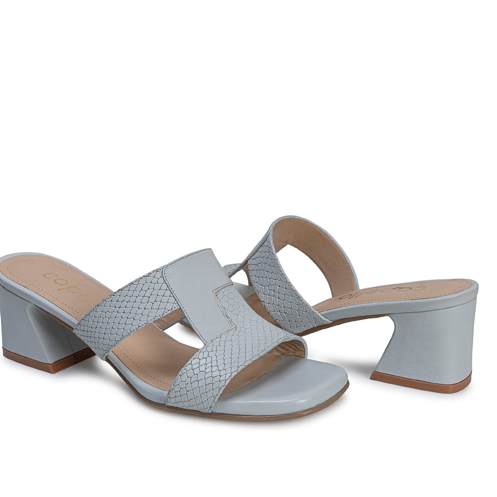 Sandalia Slide Casual Celeste