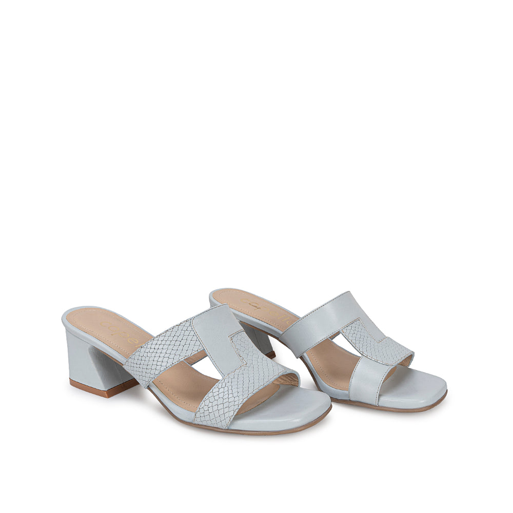 Sandalia Slide Casual Celeste