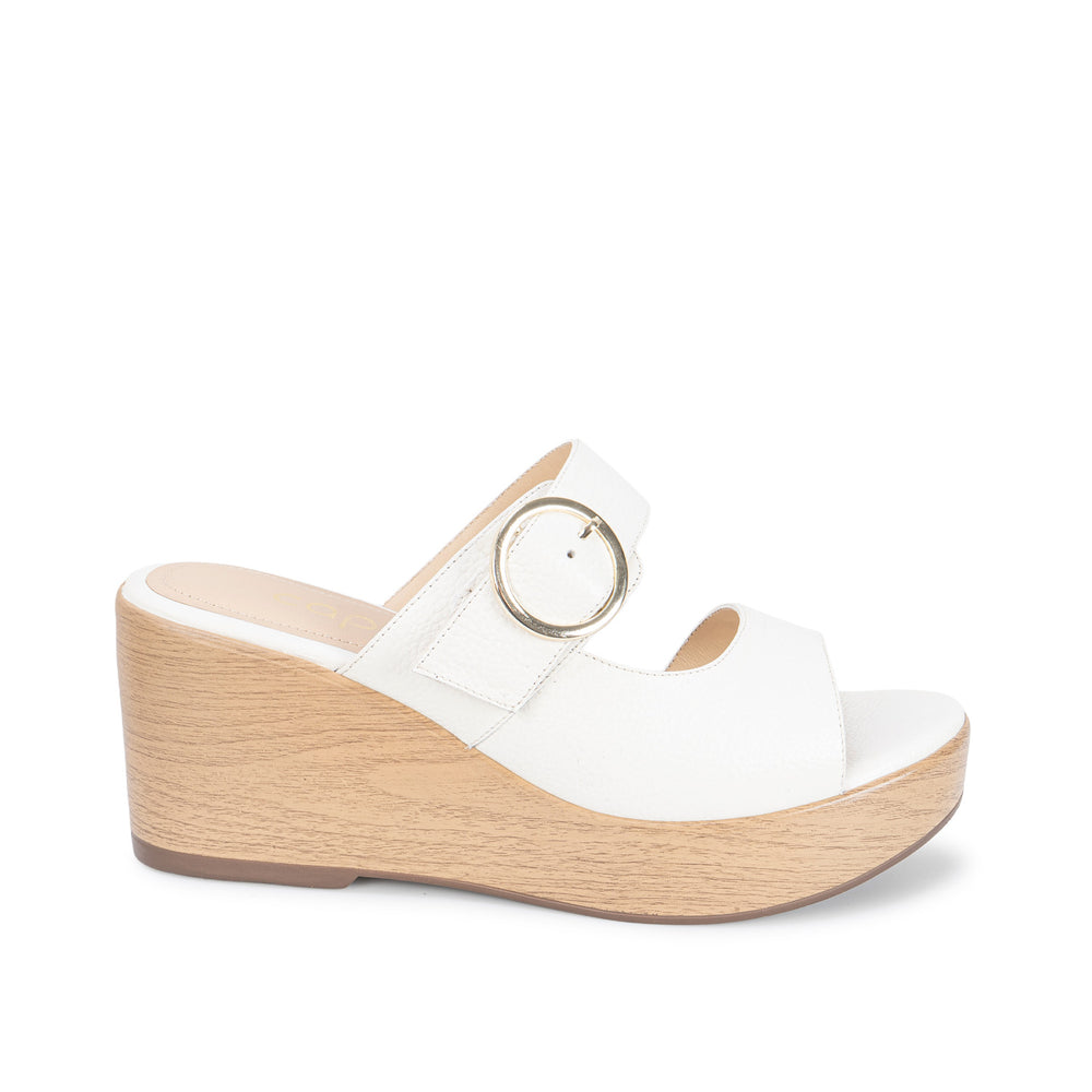 Sandalia Slide Casual Blanco Sof