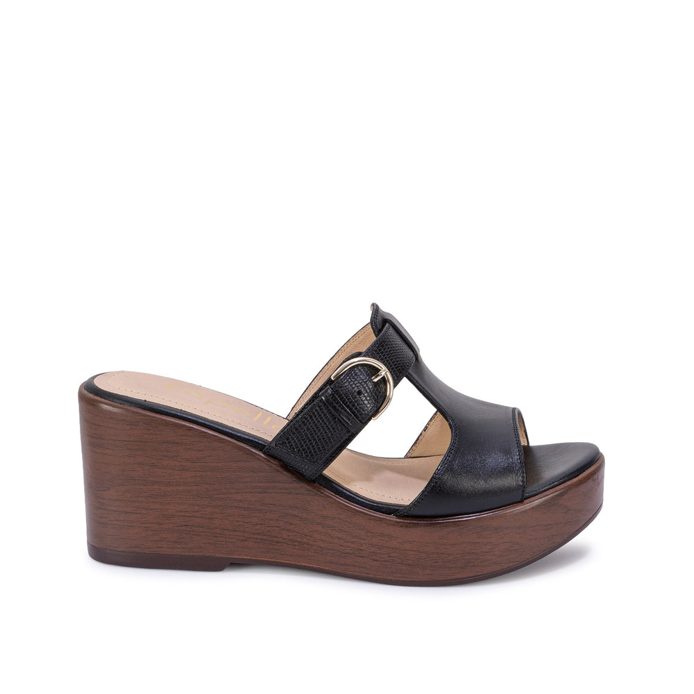 Sandalia Slide Casual Negro