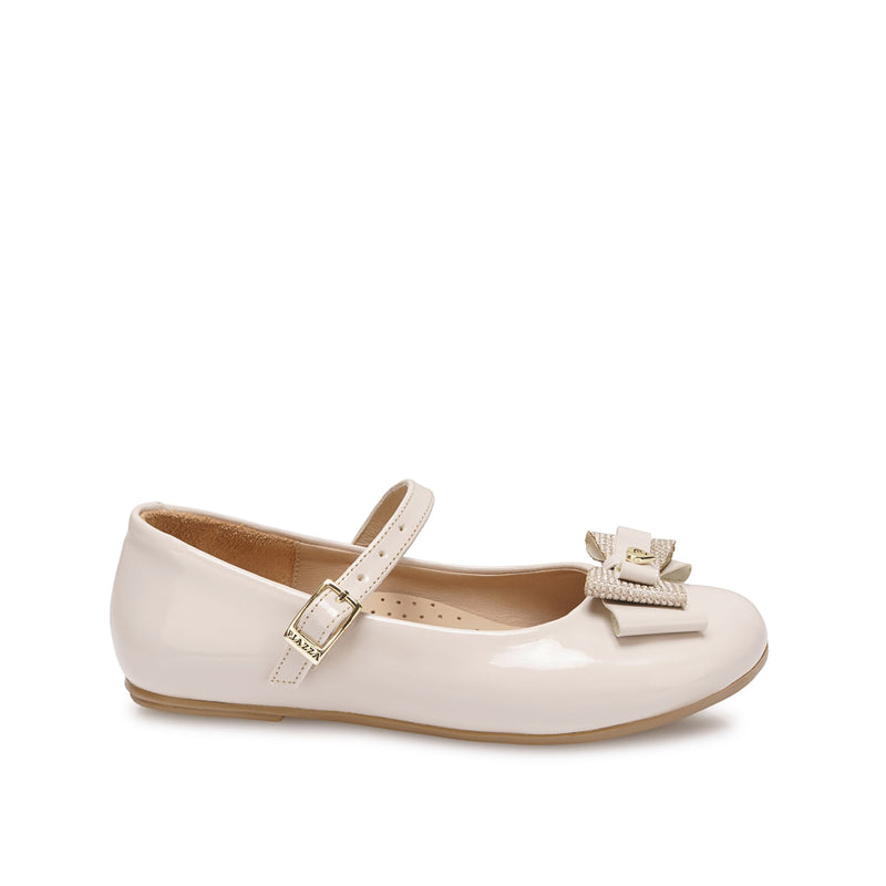 Zapato Ballerina Casual Hueso