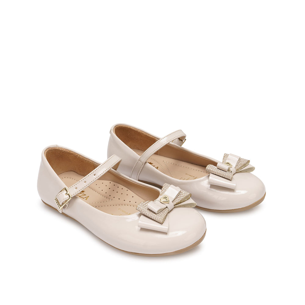 Zapato Ballerina Casual Hueso