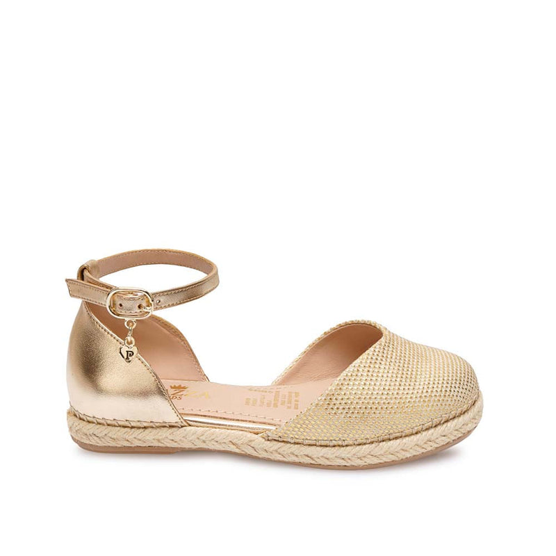 Zapato D'orsay Casual Dorado