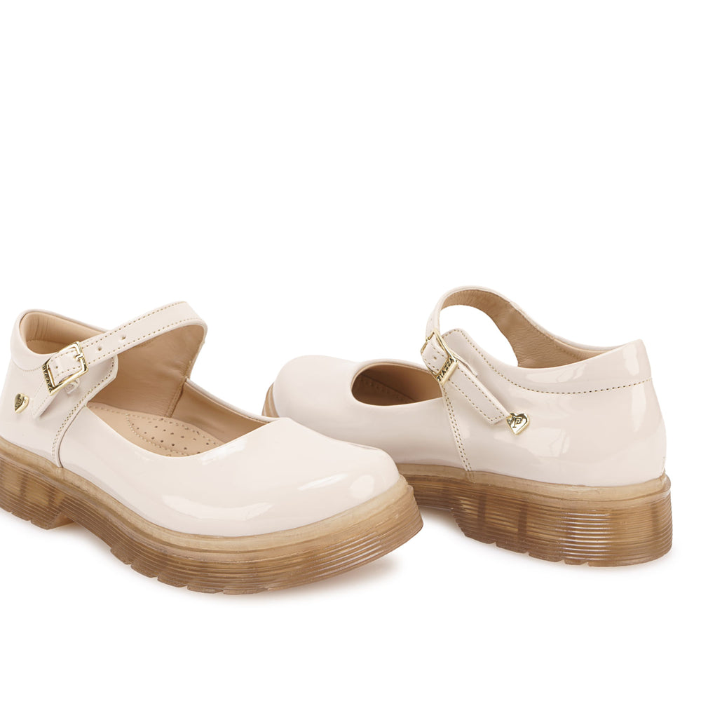 Zapato Ballerina Casual Hueso