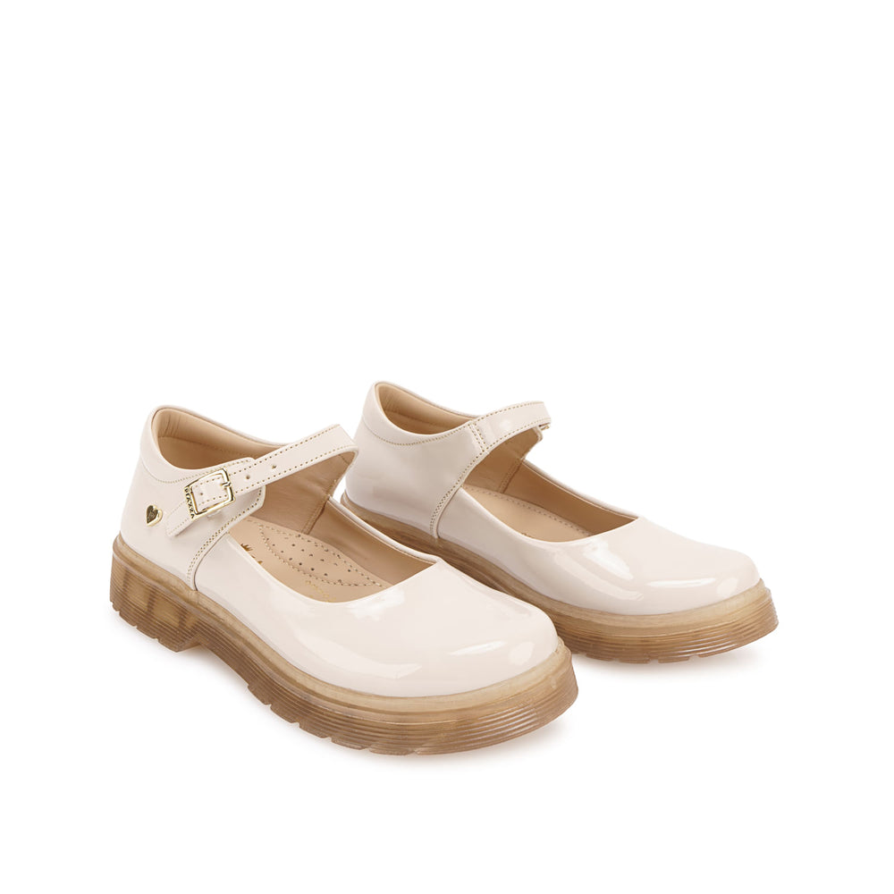 Zapato Ballerina Casual Hueso