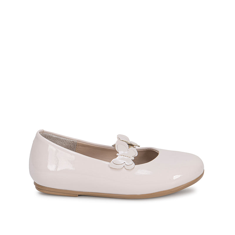 Zapato Ballerina Casual Hueso