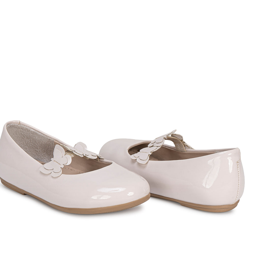 Zapato Ballerina Casual Hueso