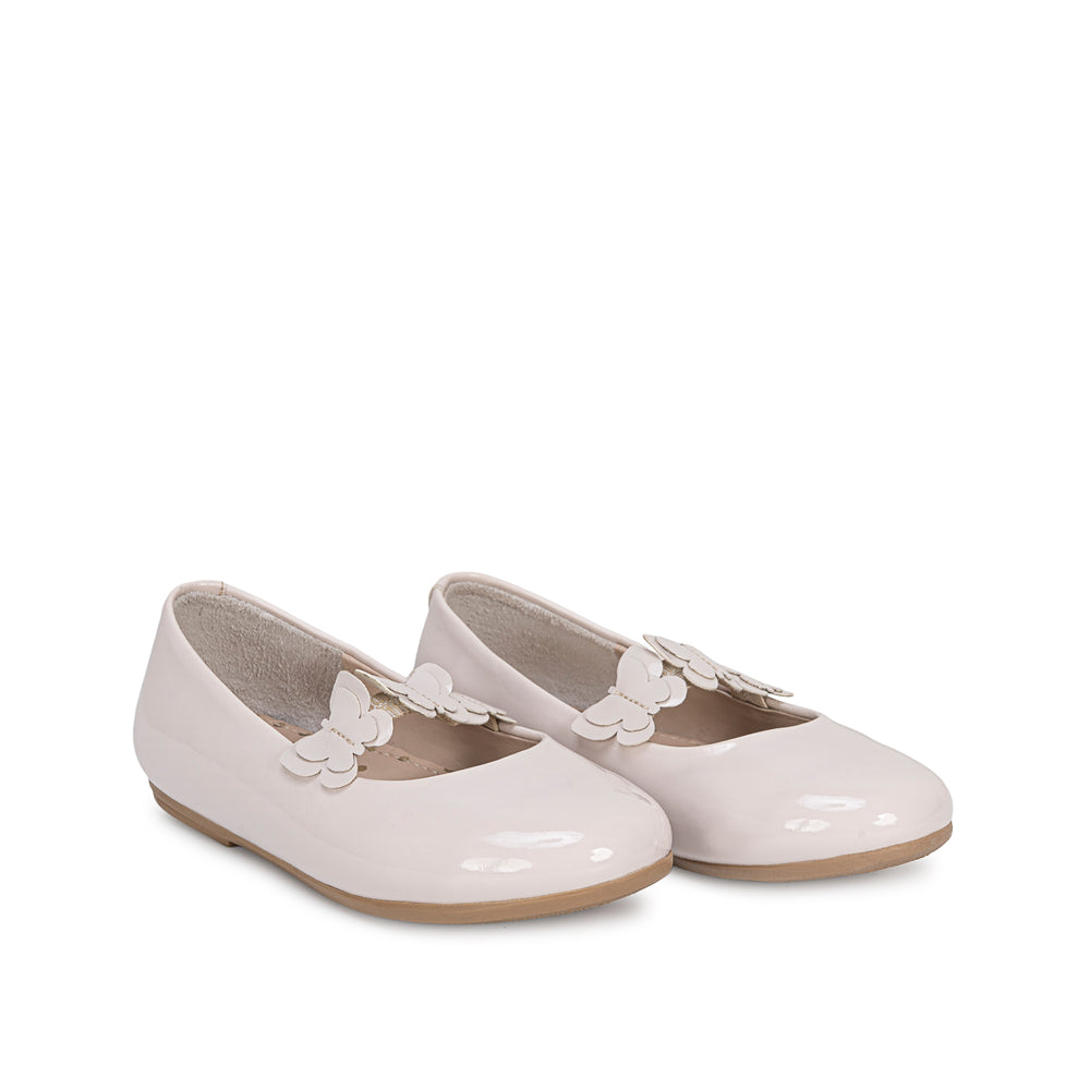 Zapato Ballerina Casual Hueso