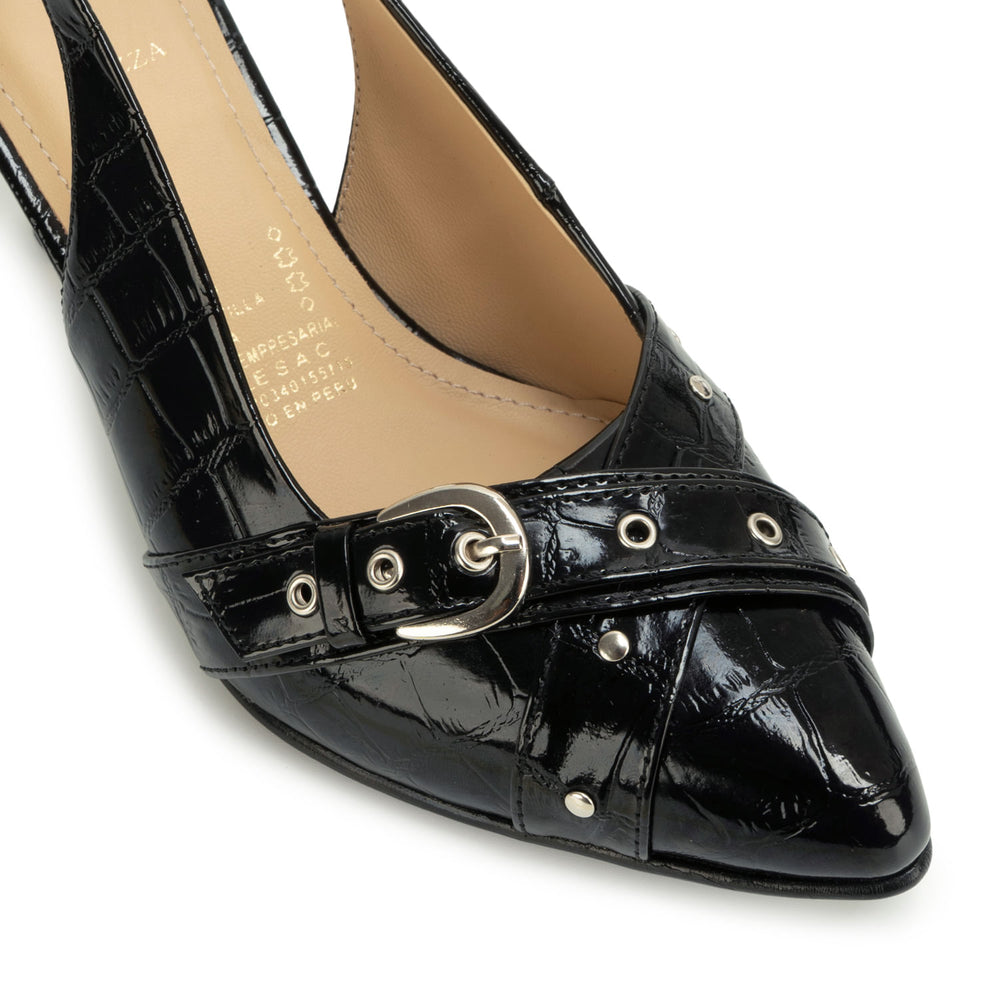 Zapato Stiletto Casual Negro
